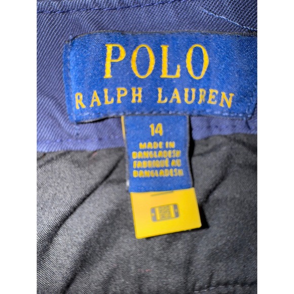 Polo Ralph Lauren Boys Navy Blue Chino Pants Classic Casual Size 14 - Picture 4 of 5